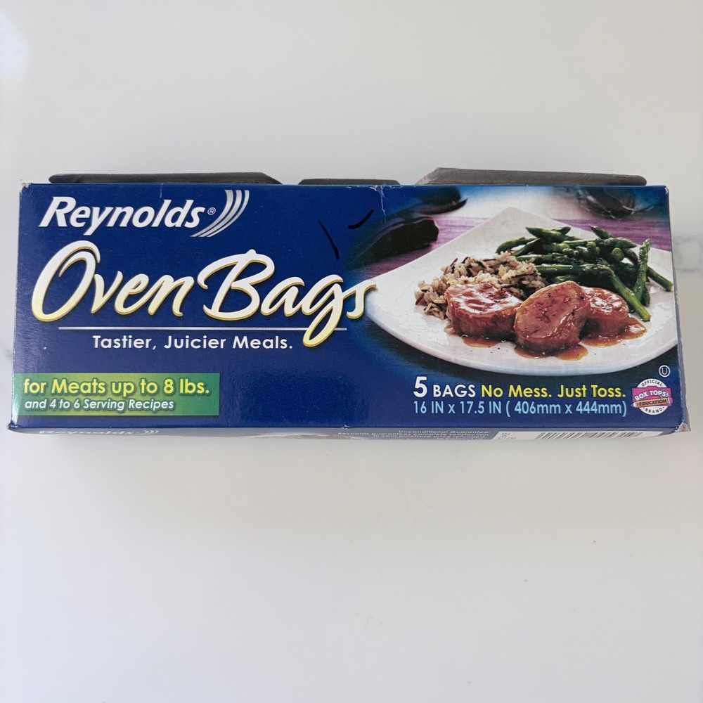 Reynolds Oven Bags Large Size 5 Count For Meats Up To 8 lbs 16 x 17.5 Inch